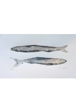 Lori Doody Lori Doody-Capelin Drying(2)-Etching/Silver Leaf-7"x10"