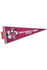 Sewing Concept maroon soccer pennant
