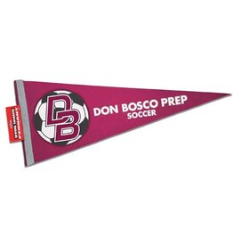 Sewing Concept maroon soccer pennant