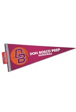 Sewing Concept maroon basketball pennant