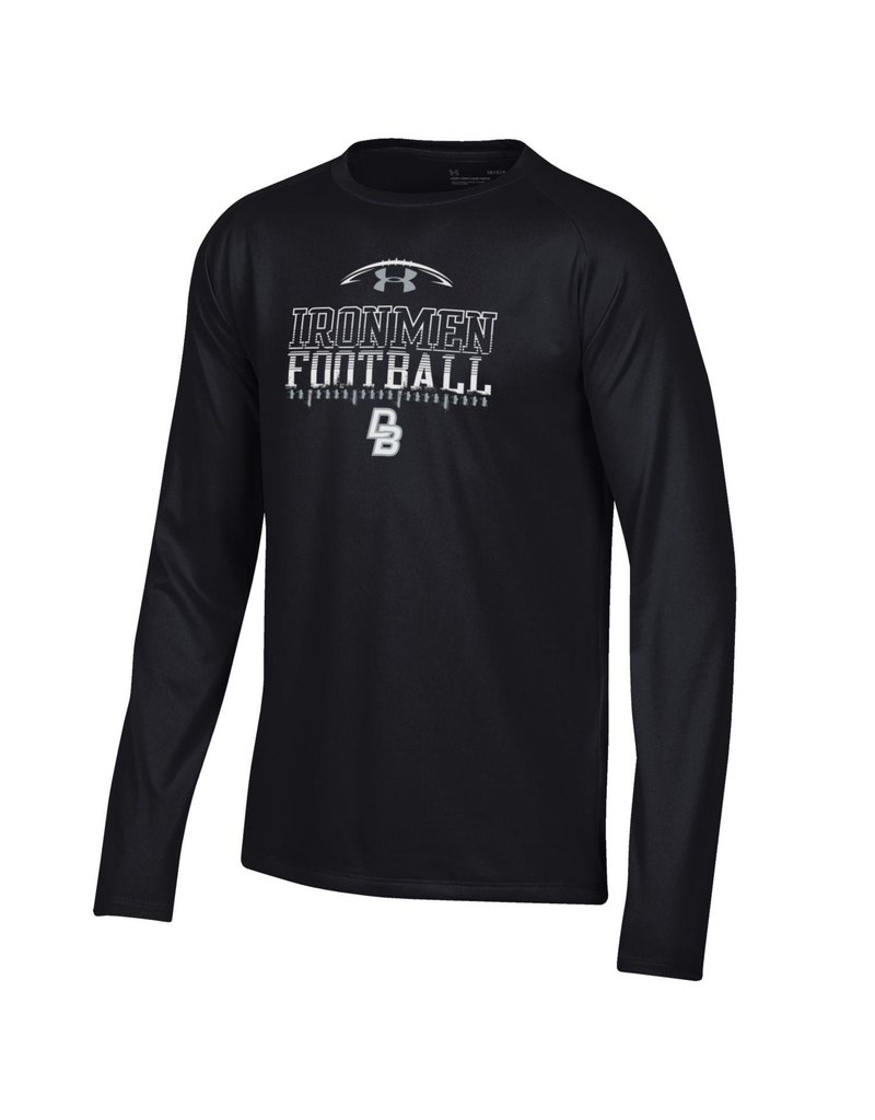 Under Armour Youth Black LS Football t shirt