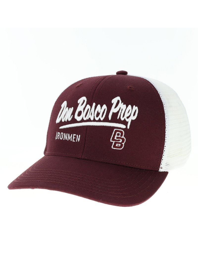 L2 Leqgue Legacy Maroon/White Trucker MPS with Don Bosco Prep, Ironmen, DB