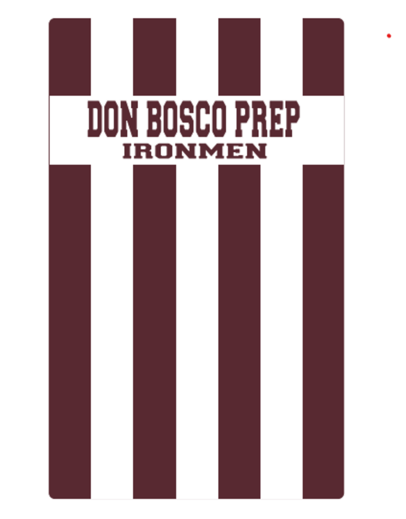 Don Bosco Prep Ironmen Maroonwhite Striped Towel Don Bosco Prep Campus Store 2850