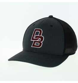 L2Brand/Leqgue/Legacy RECLX - Fitted Black Trucker Hat with DB embroidered on front