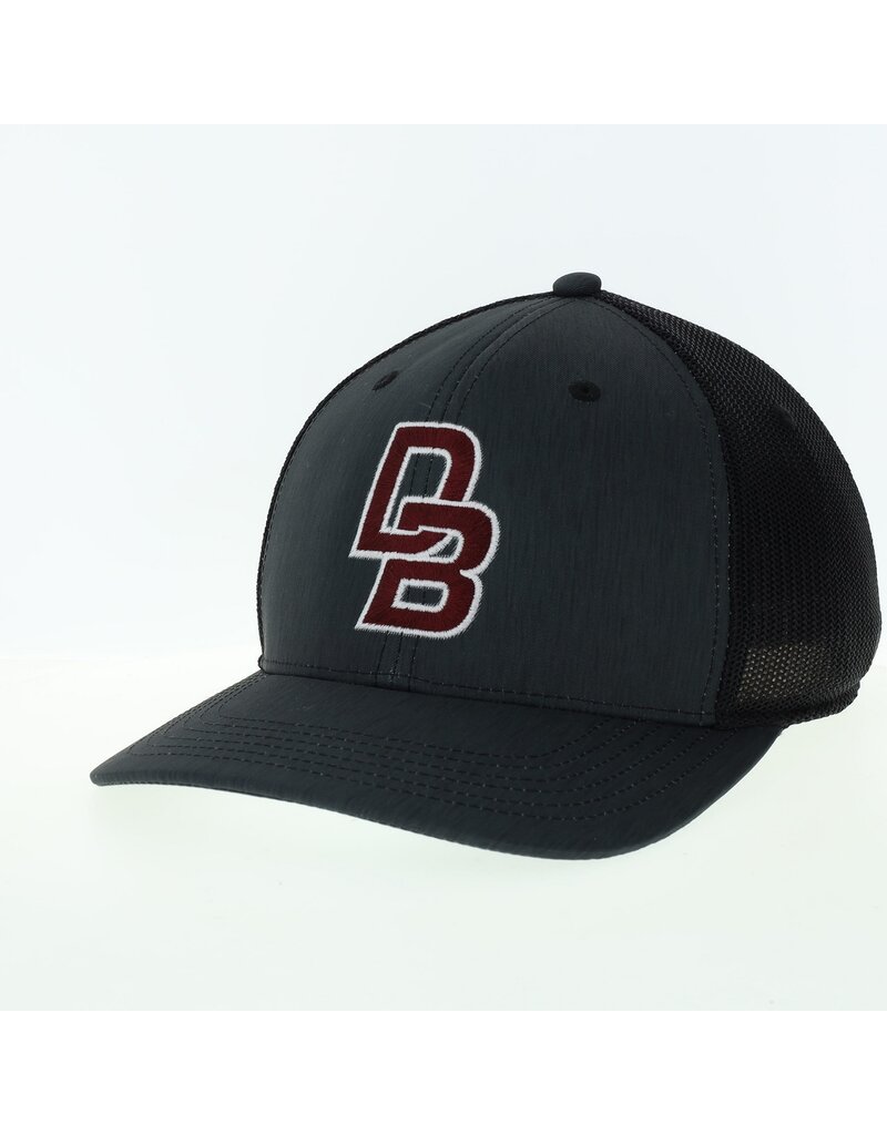 L2Brand/Leqgue/Legacy RECLX - Fitted Black Trucker Hat with DB embroidered on front
