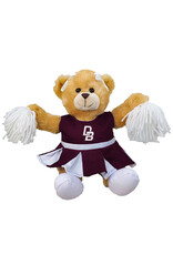 Mascot Factory Carly Bear with Cheer Outfit