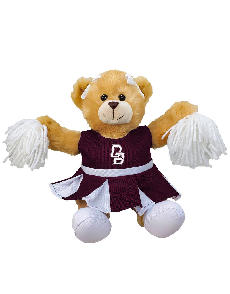 Mascot Factory Carly Bear with Cheer Outfit