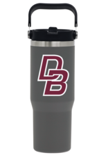 RFSJ 30ozGreyStainlessSteelWaterBottleWithSwivelHandle