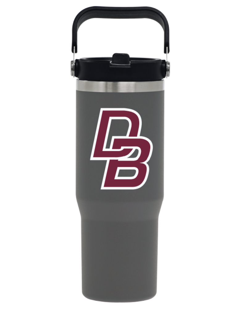 RFSJ 30ozGreyStainlessSteelWaterBottleWithSwivelHandle
