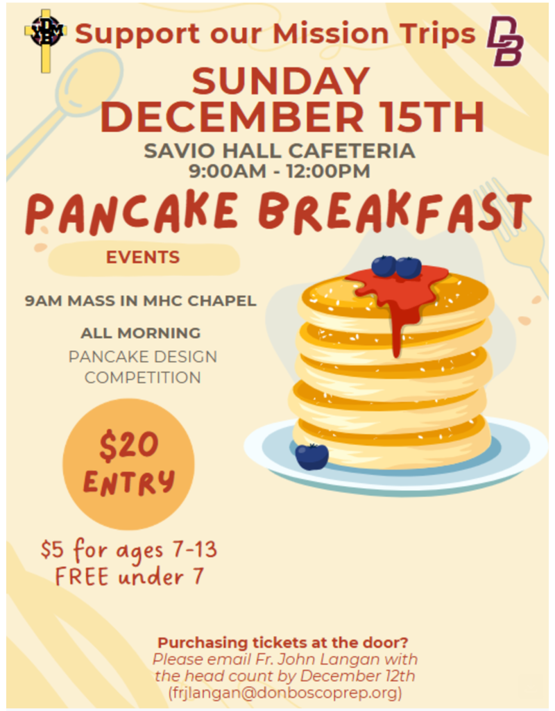 DBP Pancake Breakfast - December 15, 2024