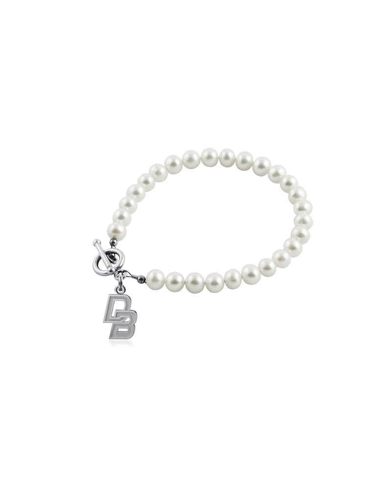 Dayna Design Pearl Bracelet with Silver DB