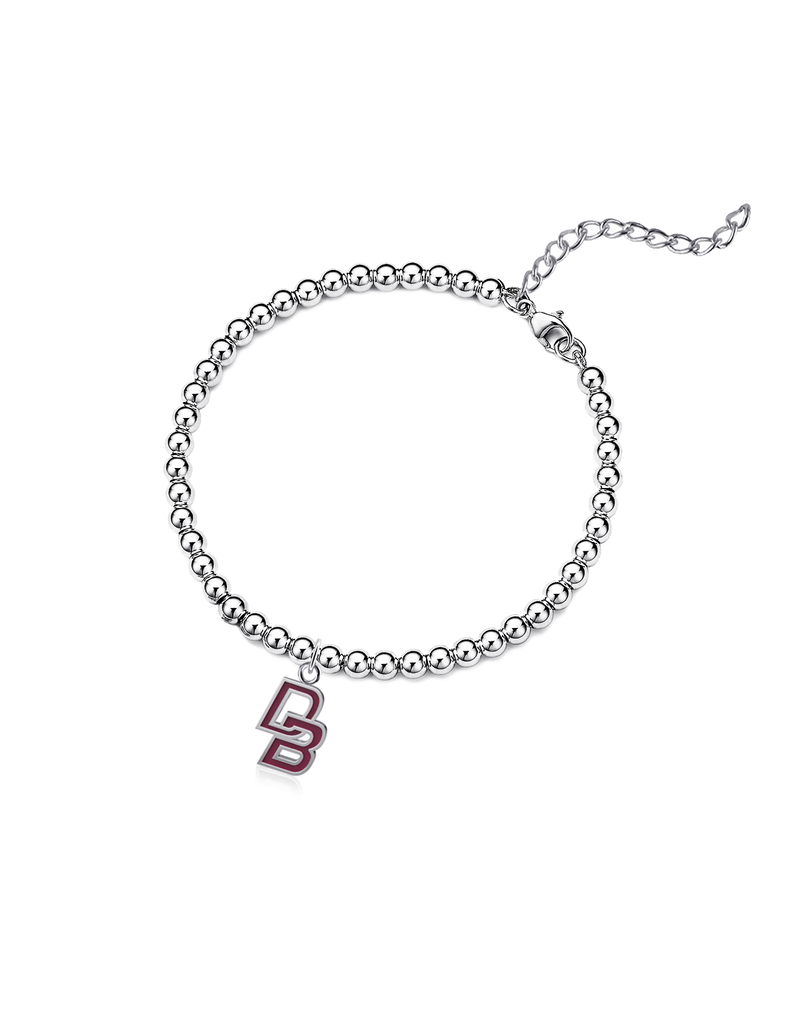 Dayna Designs Silver Bead Bracelet with Enamel DB