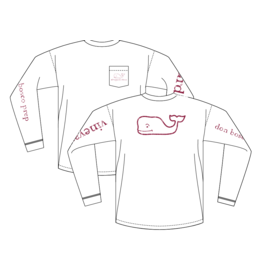 Vineyard Vines NewVineyardVinesLongSleeveTshirtWithDonBoscoPrepAndPocket