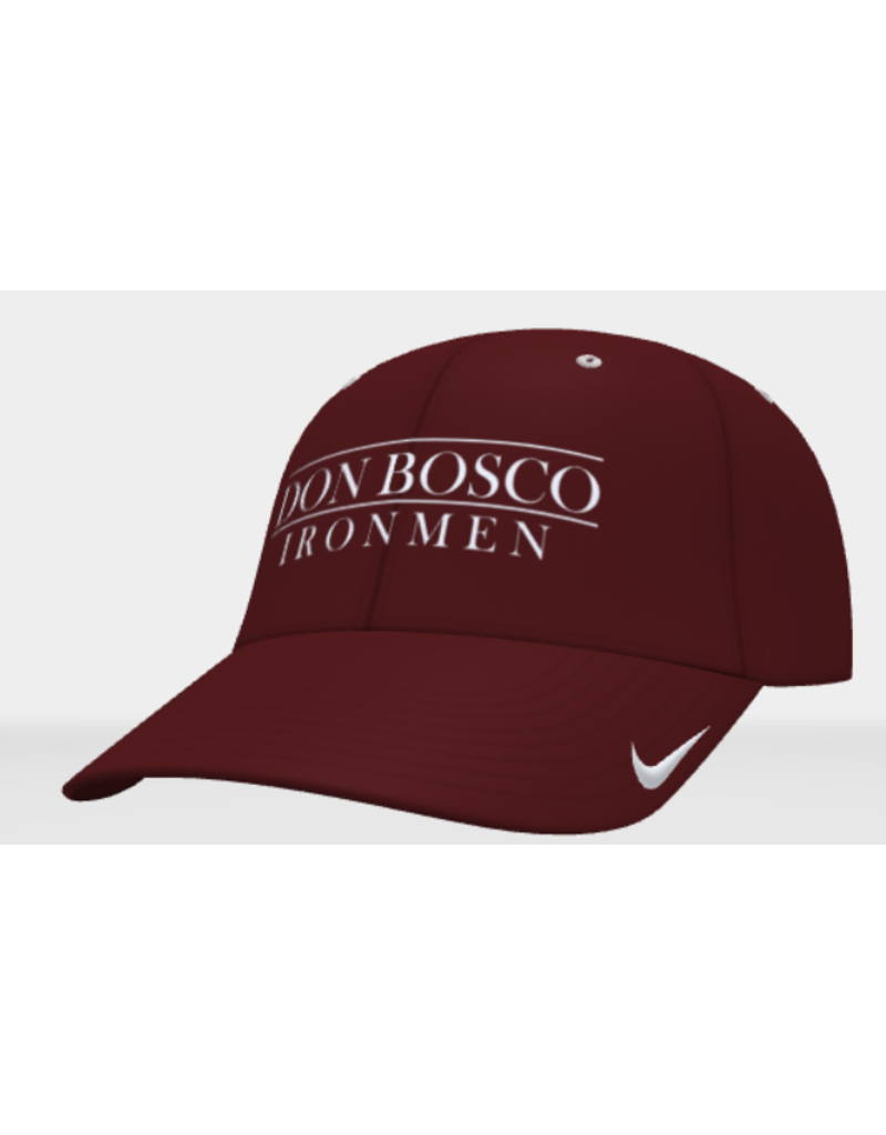 Nike DonBoscoIronmenMaroonNikeHat with solid back