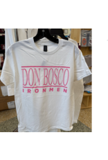 Gildan WhiteTShirtDonBoscoIronmeninPink