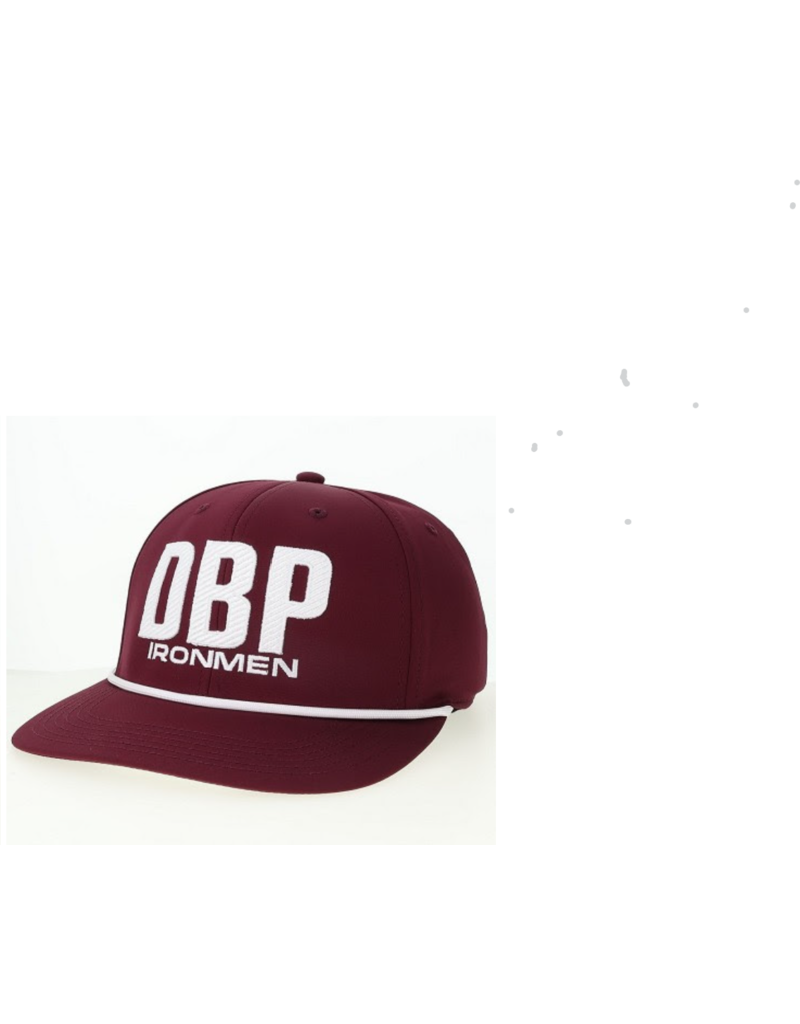 L2 Leqgue Legacy B9A Maroon Adj. Hat with DBP Ironmen on front