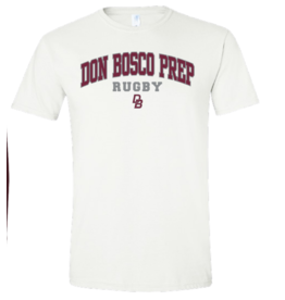 Gildan white rugby t shirt