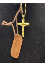 Matteo Sterling Silver Crucifix with 24 inch chain