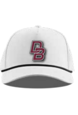 Branded Bills 5 Panel Rope White Hat with Black Rope - 545