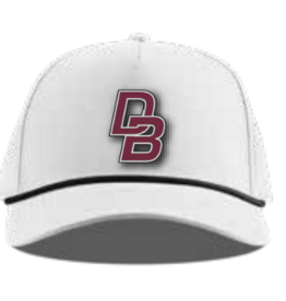 Branded Bills 5 Panel Rope White Hat with Black Rope - 545