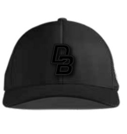 Branded Bills Bared Curved Performance - black on black 500 PVC