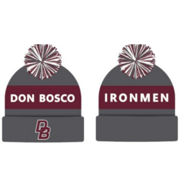 NEI GreyKnitBeanieWithCuff/PompomDonBoscoIronmen