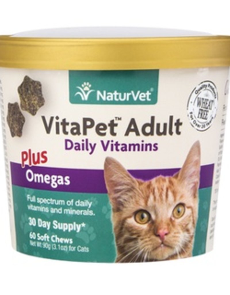 NaturVet Naturvet VitaPet Cat Adult Vitamin Soft Chews 60ct
