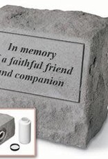 Memorial Urn - In Memory of a Faithful Friend & Companion