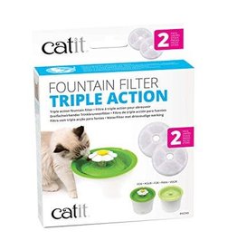 Catit Catit 2.0 Triple Action Fountain Replacement Filter - 2 pk