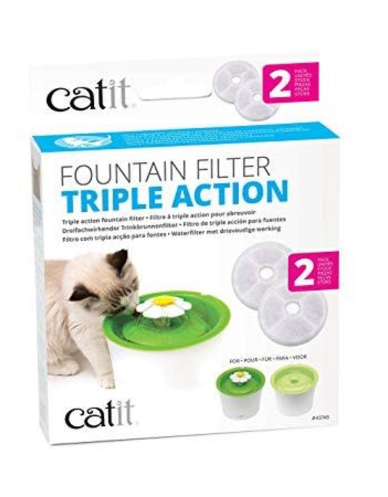 Catit Catit 2.0 Triple Action Fountain Replacement Filter - 2 pk
