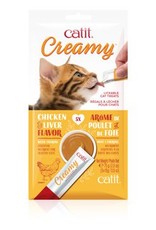 Catit Catit Creamy Lickable Cat Treat - Chicken & Liver Flavour - 5 pack
