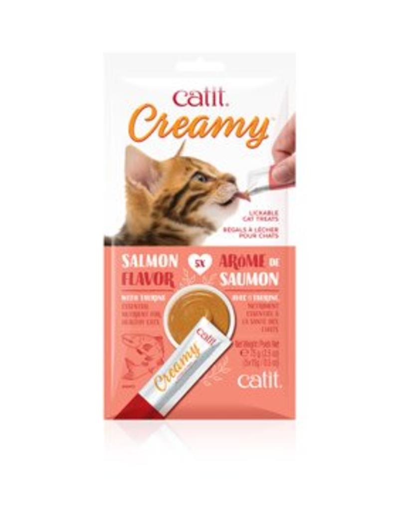Catit Catit Creamy Lickable Cat Treat - Salmon Flavour - 5 pack