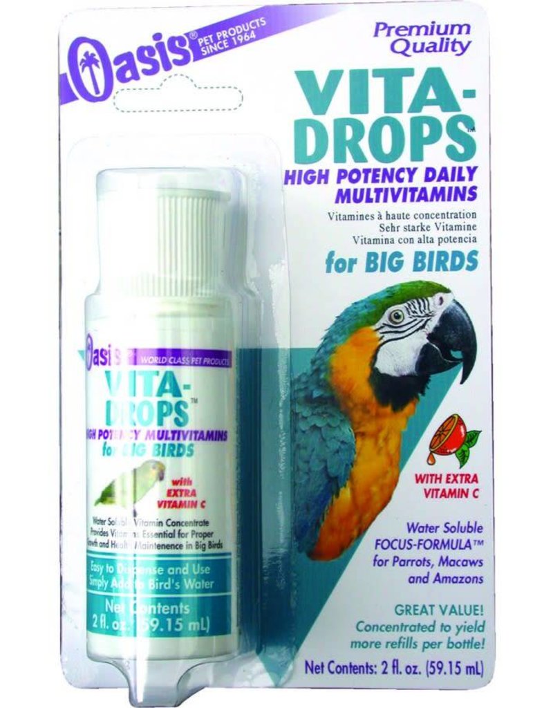Oasis Big Bird Vita Drop Vitamins 2oz