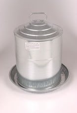 Double Wall Galvanized Poultry Fountain - 5 Gallon