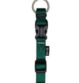 Zeus Adjustable Nylon Dog Collar - Forest Green - Sm