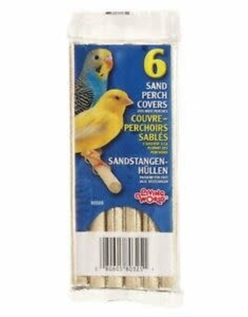 Living World Sand Perch Covers for Small Birds - 6 pack