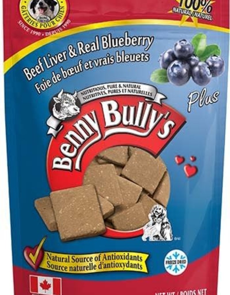 Benny Bully Benny Bully's Pure Beef Liver Plus Ready Blueberry 58g