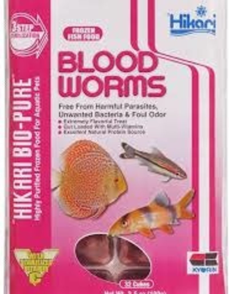 Hikari Hikari Bio-Pure Frozen Bloodworms - Cubes - 3.5 oz