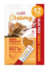 Catit Catit Creamy Lickable Cat Treat - Chicken & Liver Flavour - 12 pack