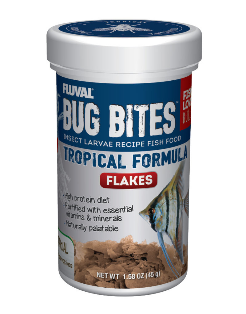 Fluval Fluval Bug Bites Tropical Flakes - 45g