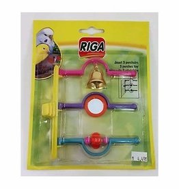 riga Riga Bird Toy 3 Perches