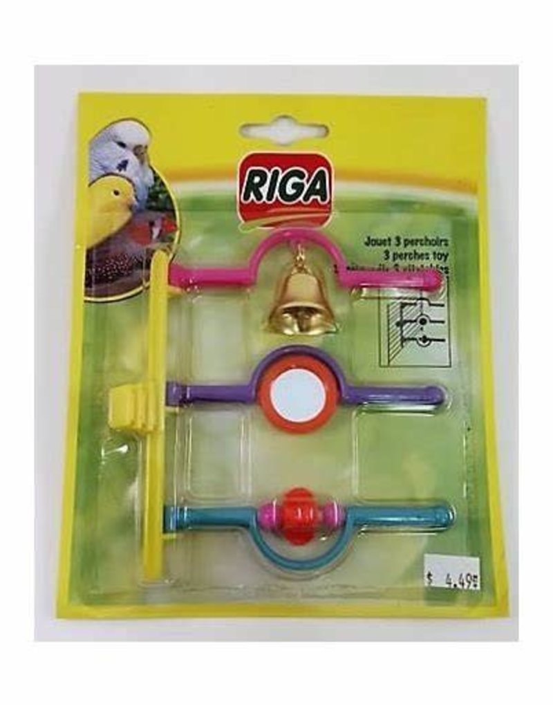 riga Riga Bird Toy 3 Perches