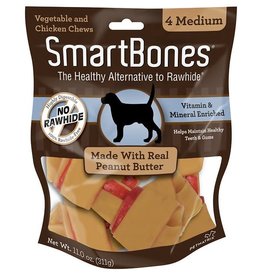 Smart Bones SmartBones Peanut Butter Medium 4 Pack
