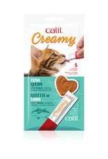 Catit Catit Creamy Lickable Cat Treat - Tuna Flavour - 5 pack