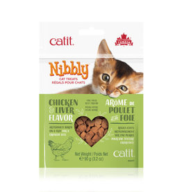 Catit Catit Nibbly Cat Treats - Chicken & Liver Flavour - 90 g