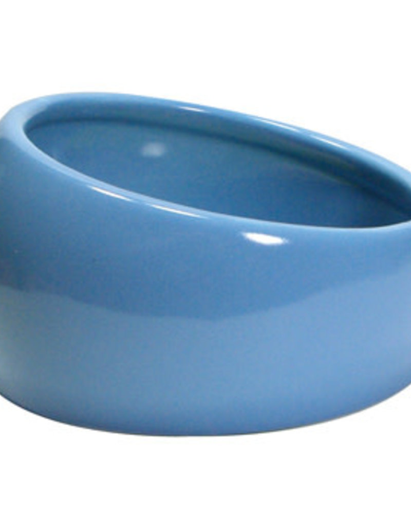 Living World Ergonomic Dish - Large - 420 mL (14.78 oz) - Blue/Ceramic