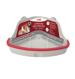 Living World Small Animal Corner Litter Pan Grey - Large