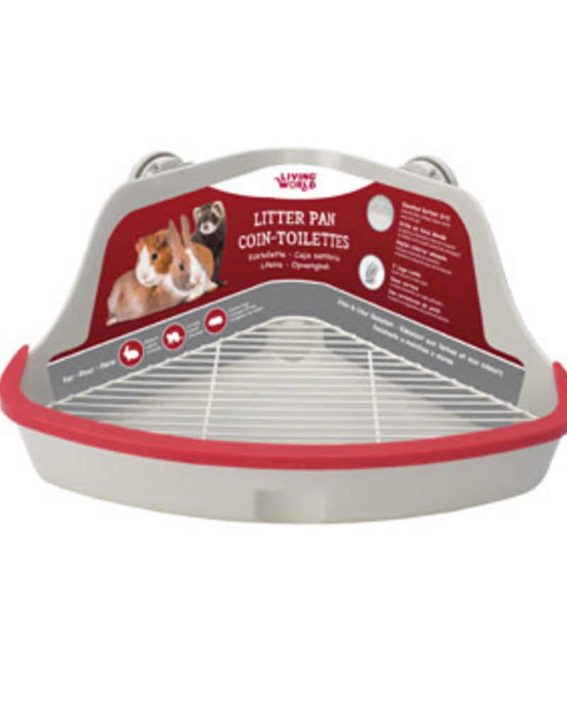 Living World Small Animal Corner Litter Pan Grey - Large