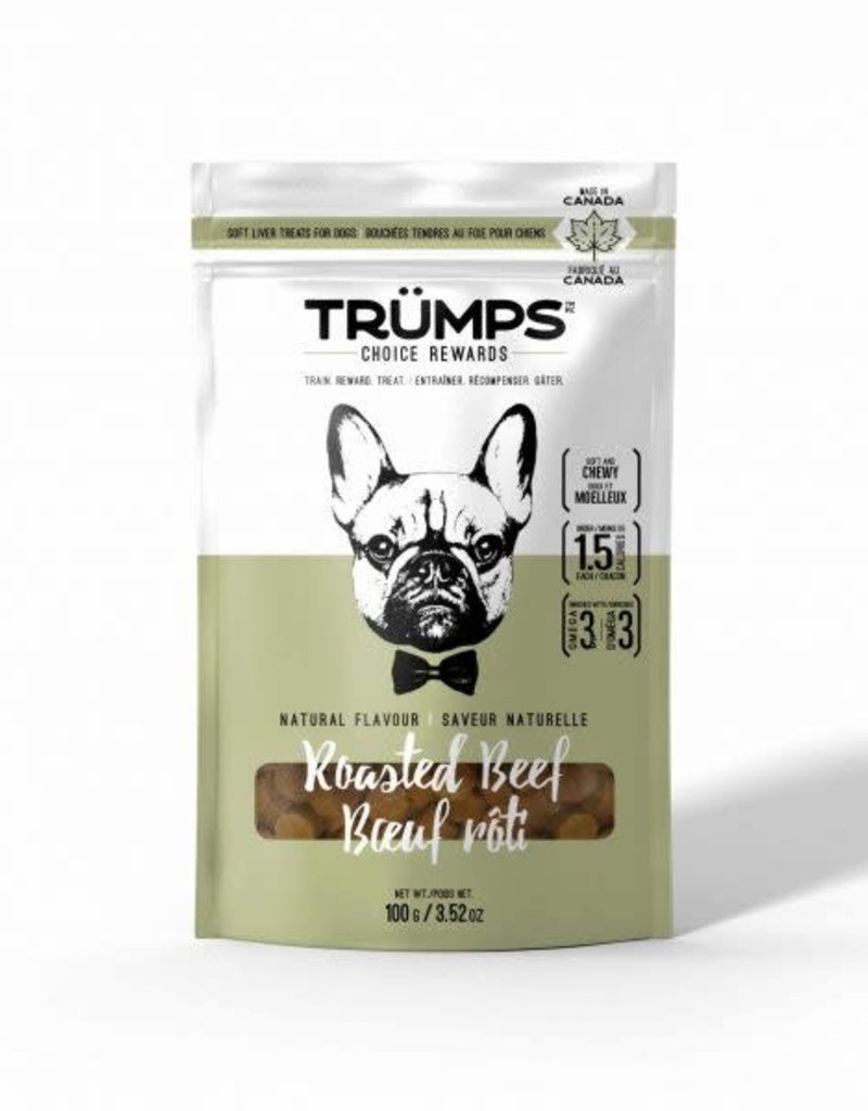 Trumps Soft Natural Roasted Beef Treats 100g