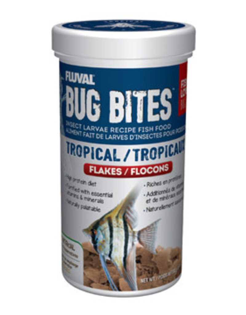 Nutrafin Fluval Bug Bites Tropical Flakes - 90g